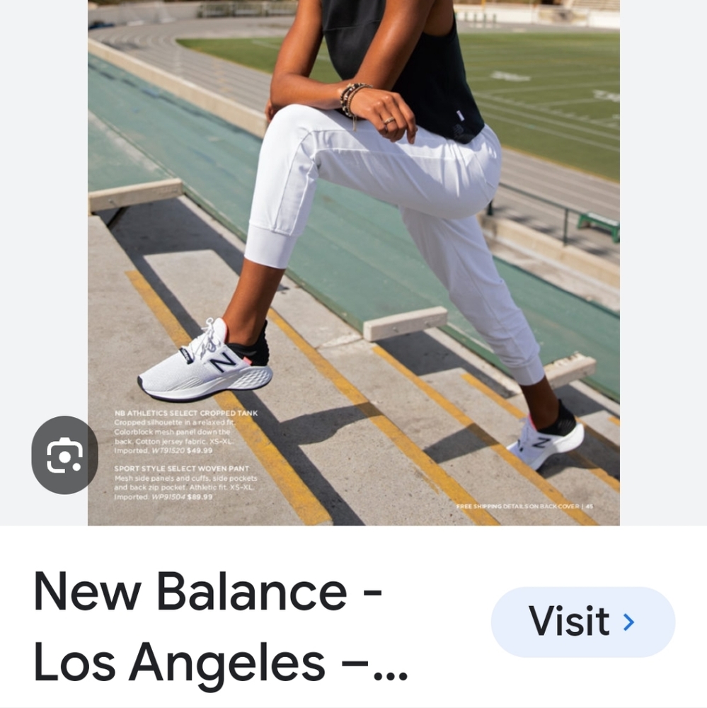 New Balance sports style select woven pant
